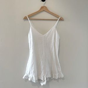 LA Hearts Linen Texture Romper